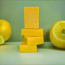 Load image into Gallery viewer, Handmade Lemon Vegan Soap (3 Soaps)