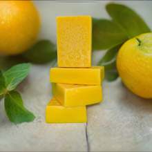 Load image into Gallery viewer, Handmade Lemon Vegan Soap (3 Soaps)