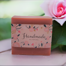 Load image into Gallery viewer, Handmade Vegan Rose Soap (3 Soaps)