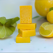 Load image into Gallery viewer, Handmade Lemon Vegan Soap (3 Soaps)