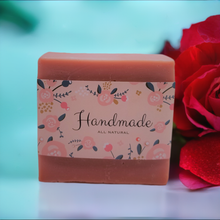 Load image into Gallery viewer, Handmade Vegan Rose Soap (3 Soaps)