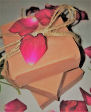 Load image into Gallery viewer, Handmade Vegan Rose Soap (3 Soaps)