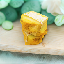 Load image into Gallery viewer, Handmade Cucumber &amp; Calendula Vegan Soap (3 Soaps)
